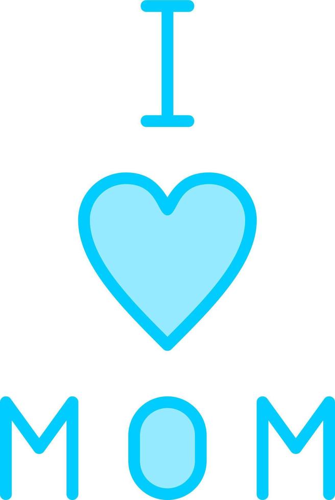 I love Mom Vector Icon