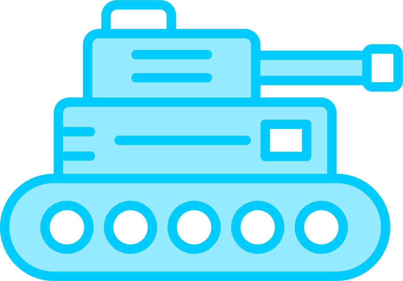 icono de vector de tanque militar