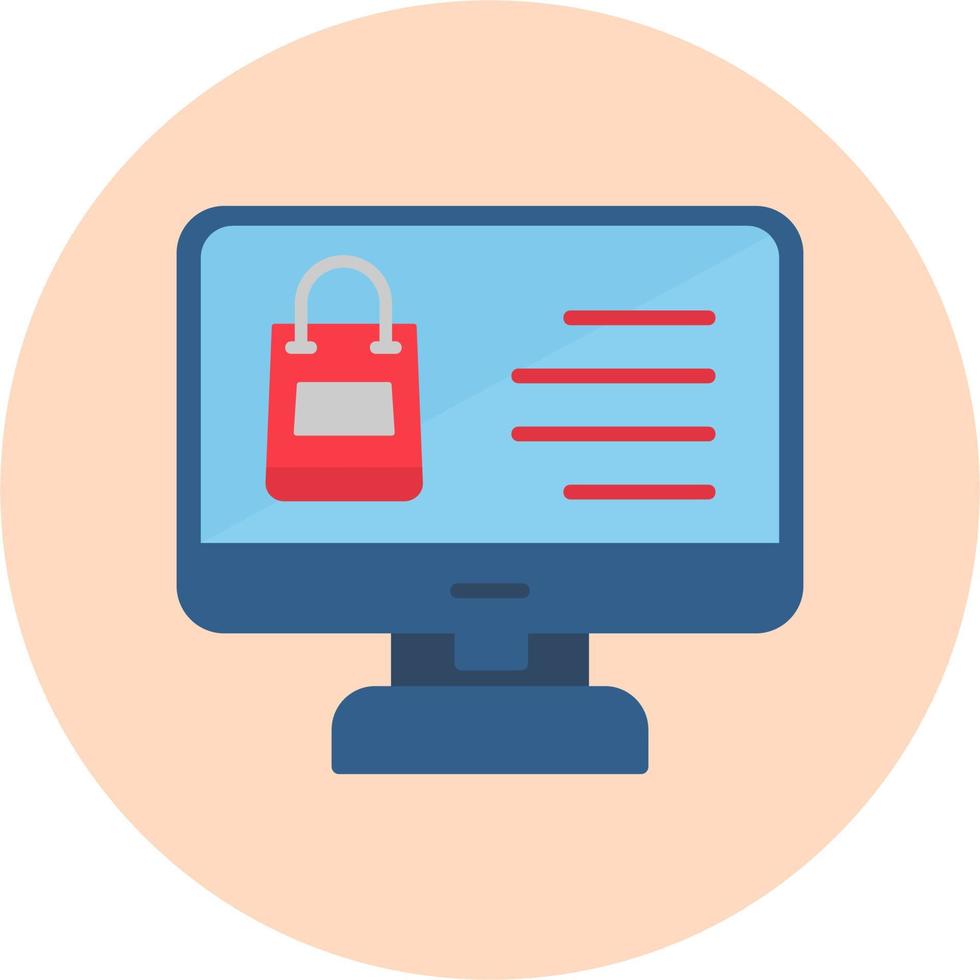 Monitor Screen Vector Icon