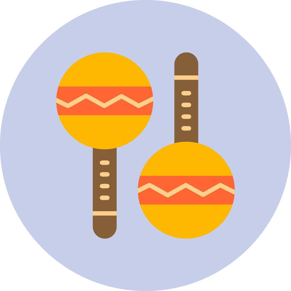 icono de vector de maracas