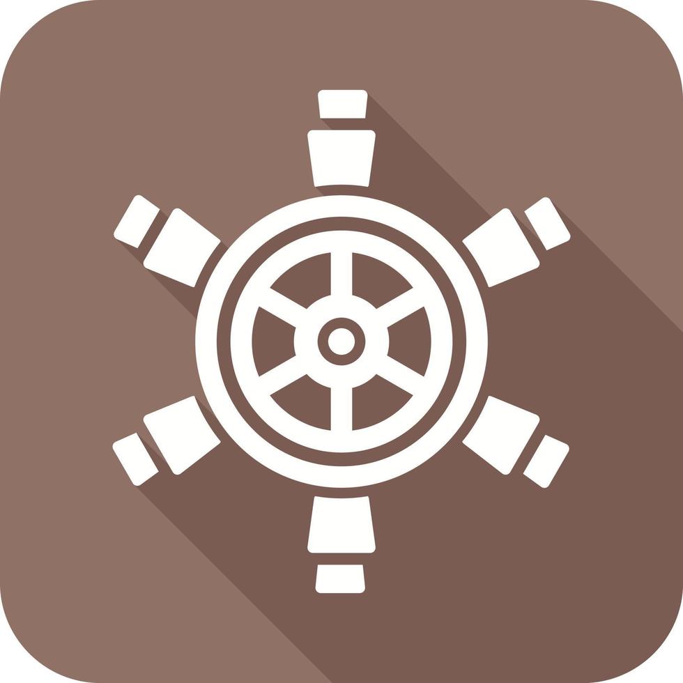 Ship Wheel Vector Icon