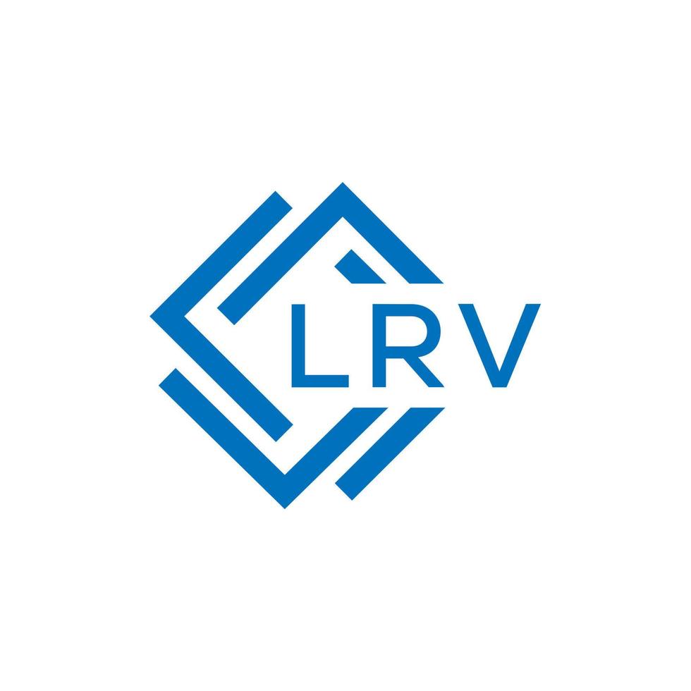 LRV letter logo design on white background. LRV creative circle letter logo concept. LRV letter design. vector