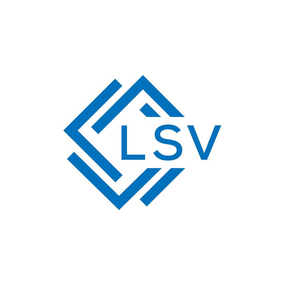 lsv creativo circulo letra logo concepto. lsv letra diseño.lsv letra logo diseño en blanco antecedentes. lsv creativo circulo letra logo concepto. lsv letra diseño. vector
