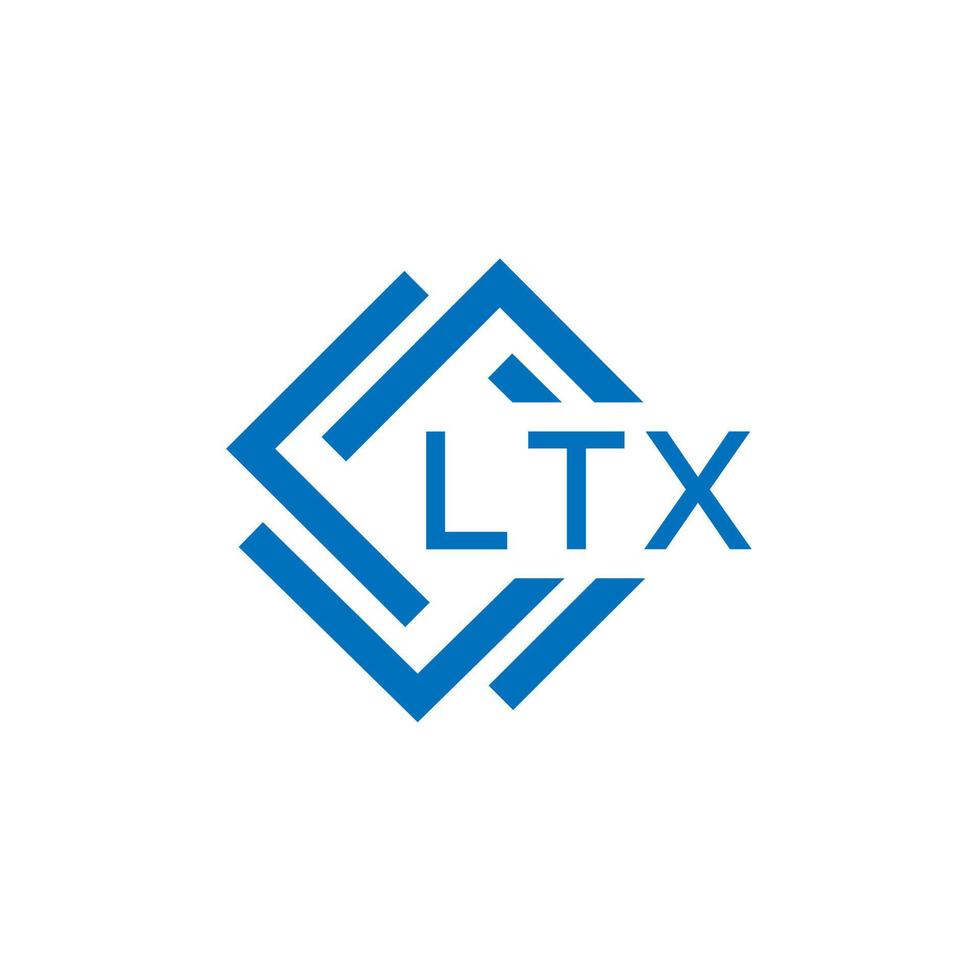 LTX letter logo design on white background. LTX creative circle letter logo concept. LTX letter design. vector