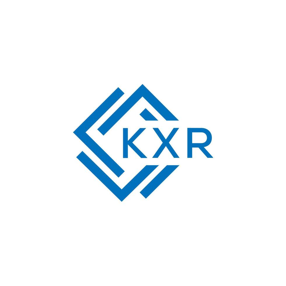 kxr letra logo diseño en blanco antecedentes. kxr creativo circulo letra logo concepto. kxr letra diseño. vector