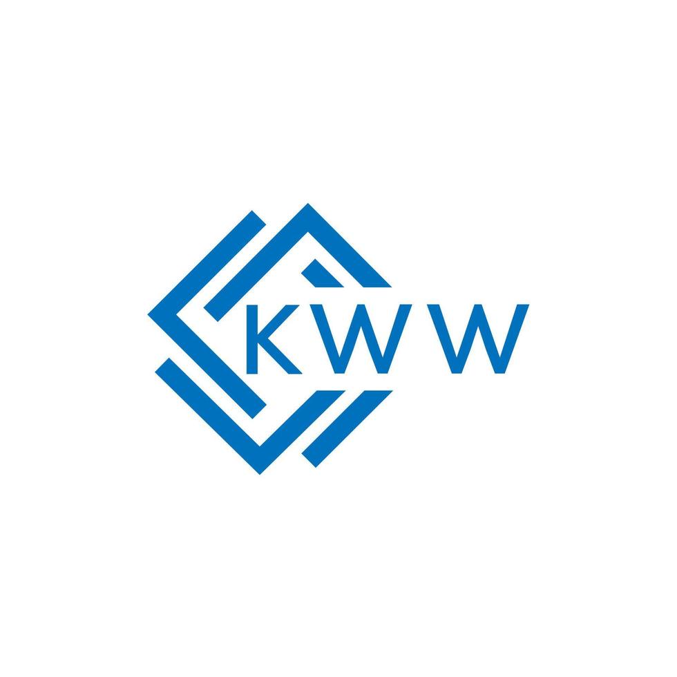 kww letra logo diseño en blanco antecedentes. kww creativo circulo letra logo concepto. kww letra diseño. vector