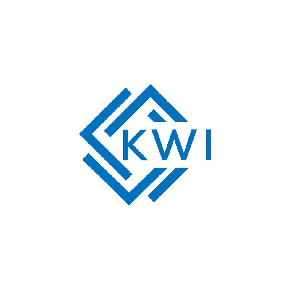 kwi letra logo diseño en blanco antecedentes. kwi creativo circulo letra logo concepto. kwi letra diseño. vector