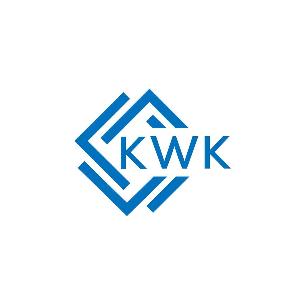 kwk letra logo diseño en blanco antecedentes. kwk creativo circulo letra logo concepto. kwk letra diseño. vector