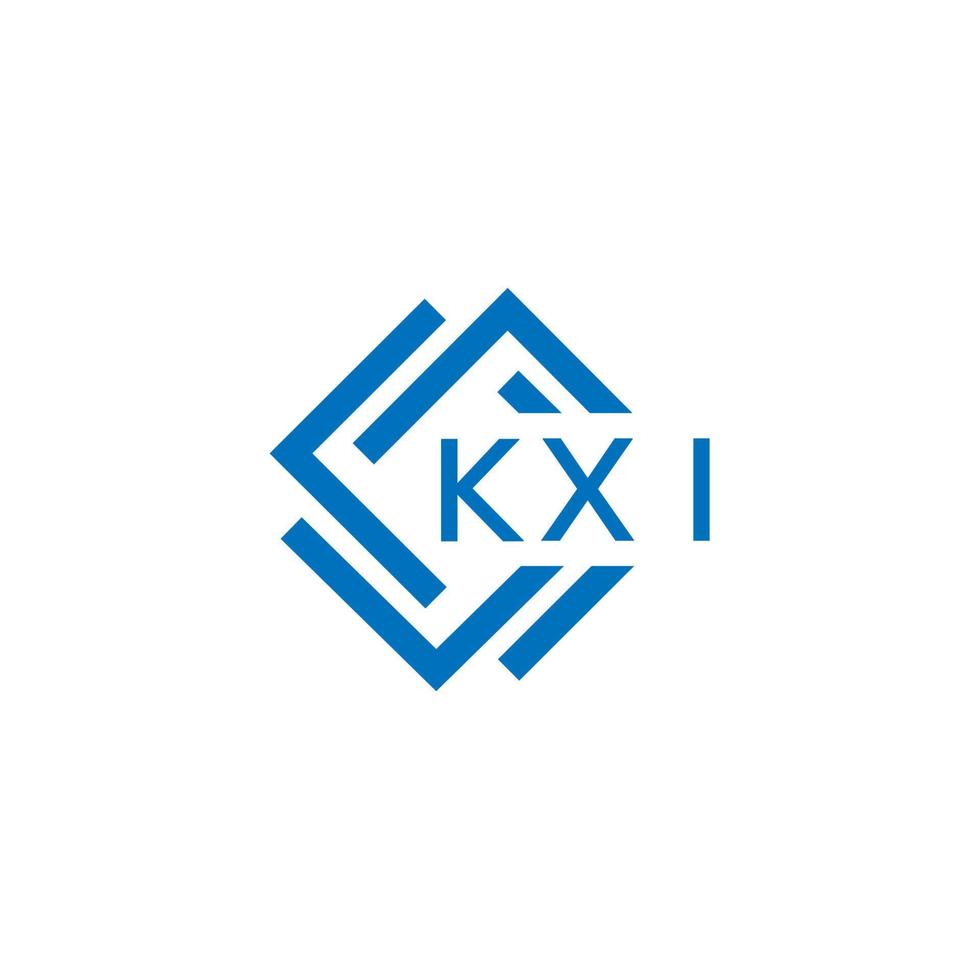 kxi letra logo diseño en blanco antecedentes. kxi creativo circulo letra logo concepto. kxi letra diseño. vector