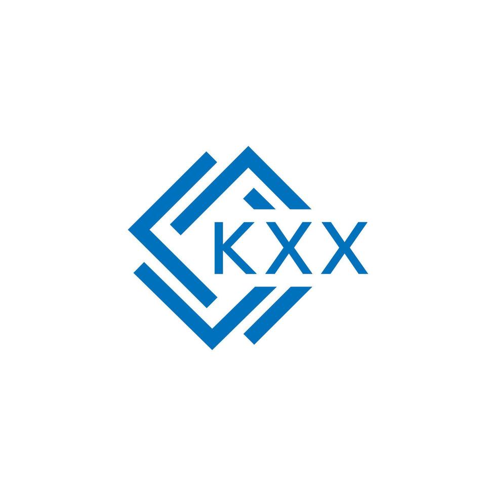 KXX letter logo design on white background. KXX creative circle letter logo concept. KXX letter design. vector