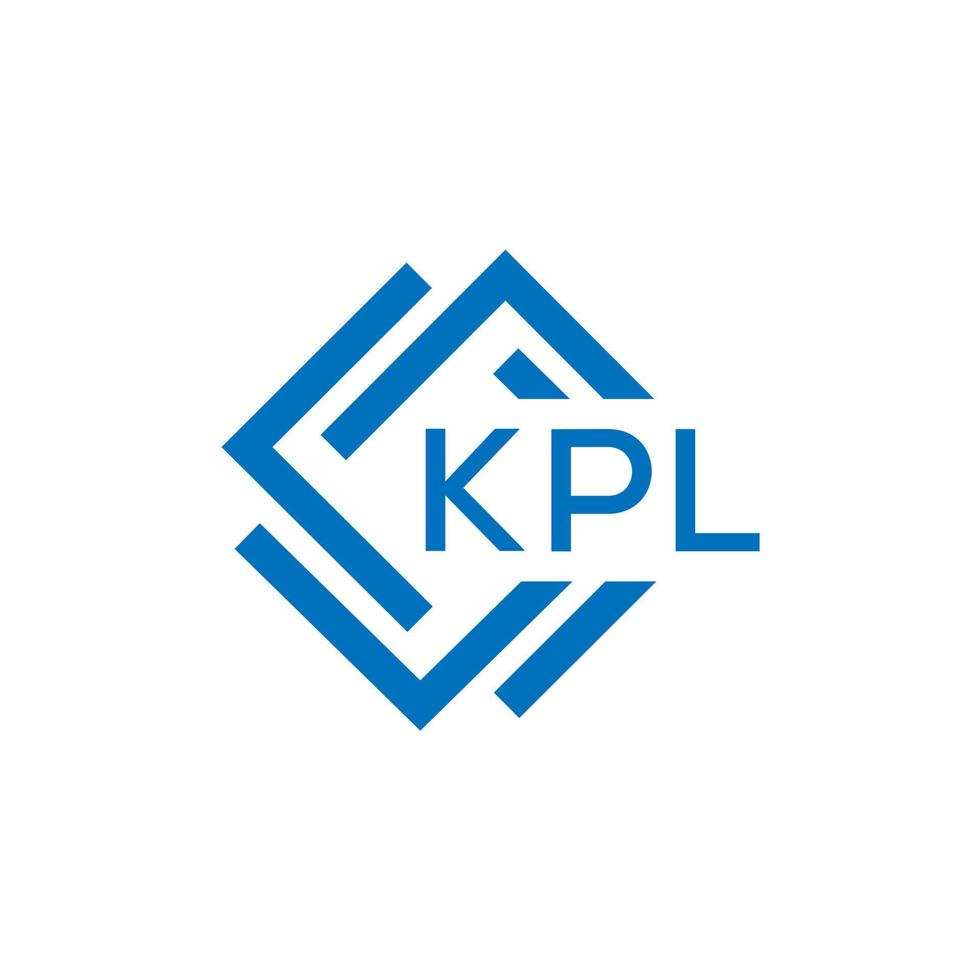 KPL letter logo design on white background. KPL creative circle letter logo concept. KPL letter design. vector