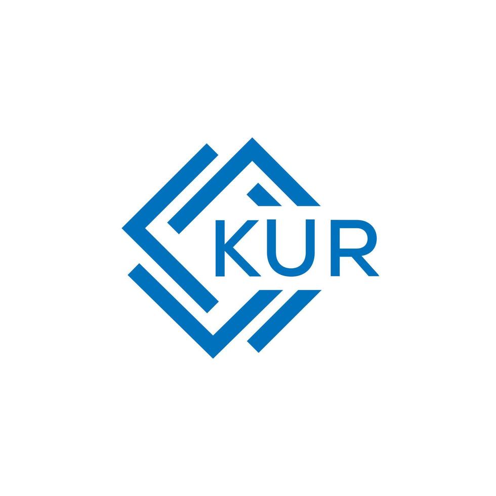 kur letra logo diseño en blanco antecedentes. kur creativo circulo letra logo concepto. kur letra diseño. vector