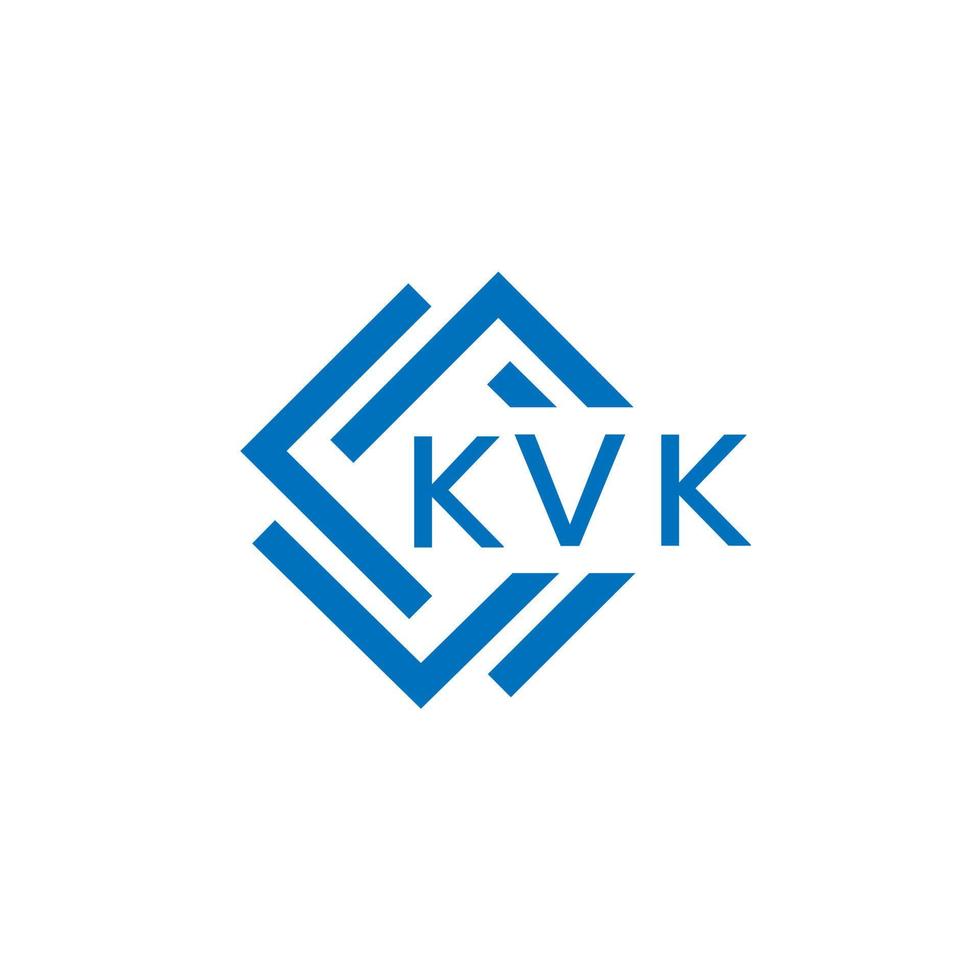 KVK letter logo design on white background. KVK creative circle letter logo concept. KVK letter design. vector