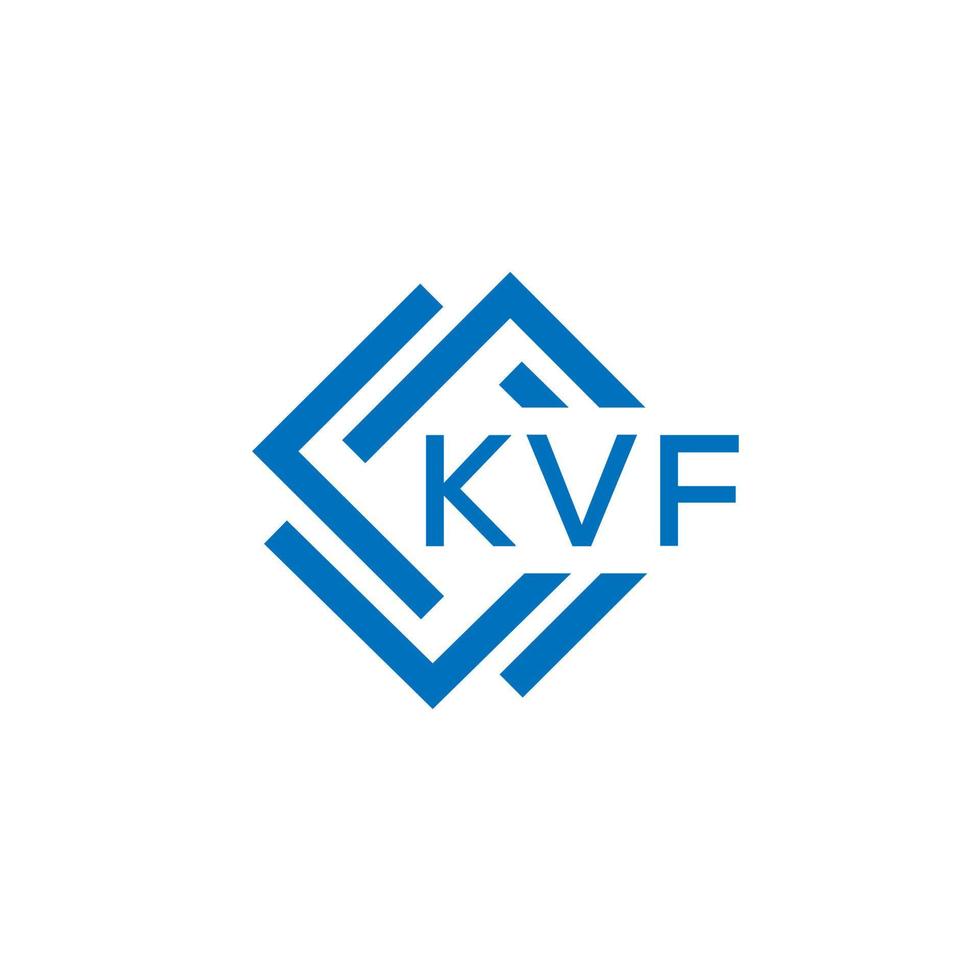 kvf creativo circulo letra logo concepto. kvf letra diseño.kvf letra logo diseño en blanco antecedentes. kvf creativo circulo letra logo concepto. kvf letra diseño. vector