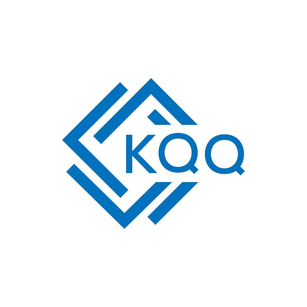 KQQ letter logo design on white background. KQQ creative circle letter logo concept. KQQ letter design. vector