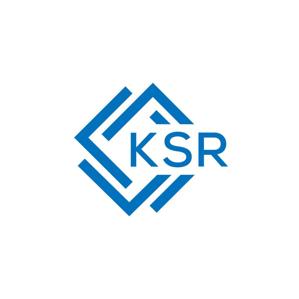 ksr letra logo diseño en blanco antecedentes. ksr creativo circulo letra logo concepto. ksr letra diseño. vector