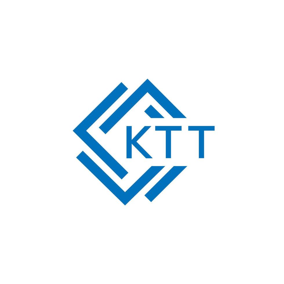 ktt letra logo diseño en blanco antecedentes. ktt creativo circulo letra logo concepto. ktt letra diseño. vector