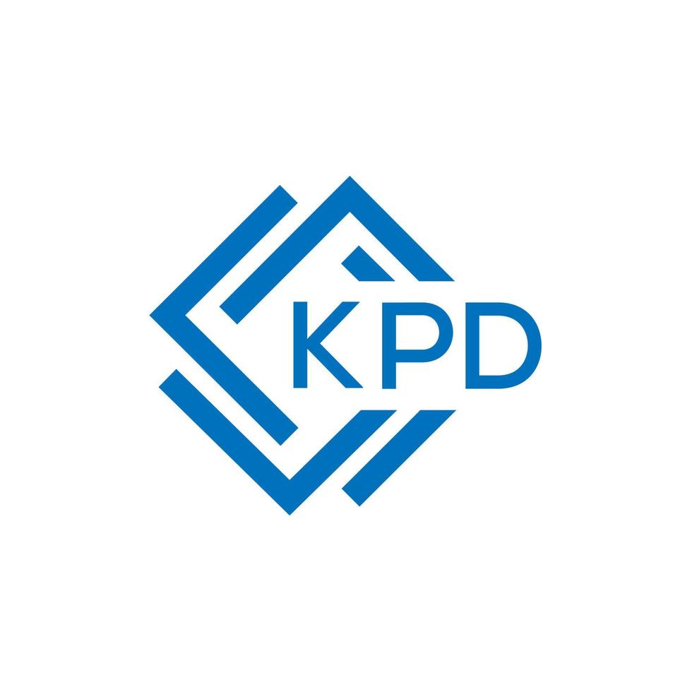 KPD letter logo design on white background. KPD creative circle letter logo concept. KPD letter design. vector