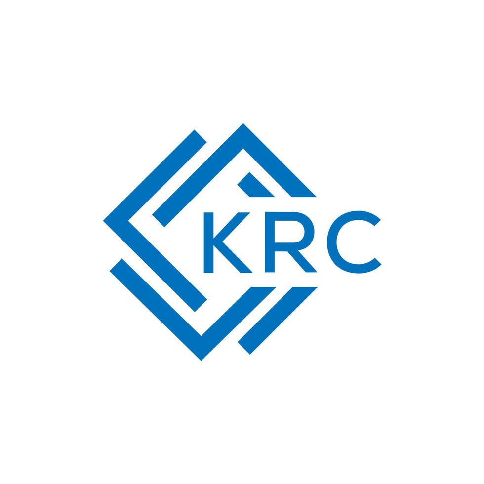 krc letra logo diseño en blanco antecedentes. krc creativo circulo letra logo concepto. krc letra diseño. vector