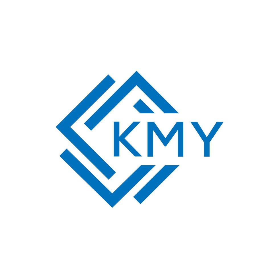 kmy letra logo diseño en blanco antecedentes. kmy creativo circulo letra logo concepto. kmy letra diseño. vector