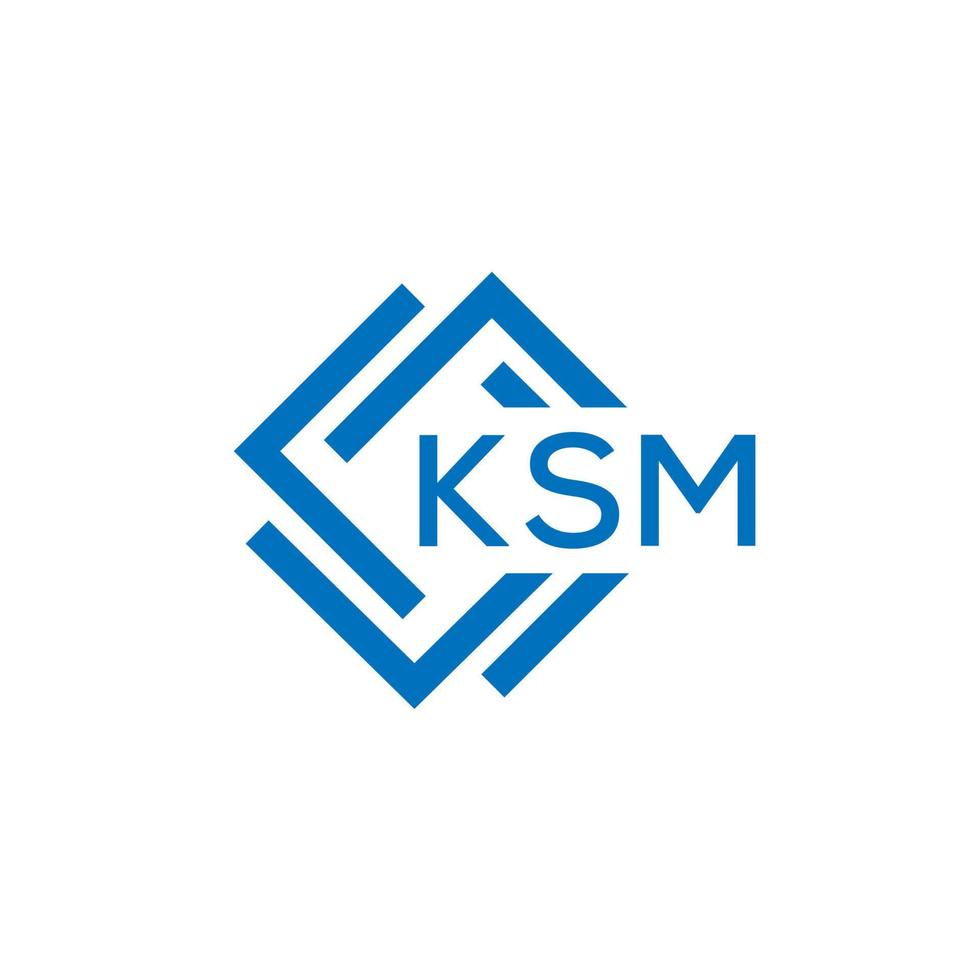 ksm letra logo diseño en blanco antecedentes. ksm creativo circulo letra logo concepto. ksm letra diseño.ksm letra logo diseño en blanco antecedentes. ksm C vector