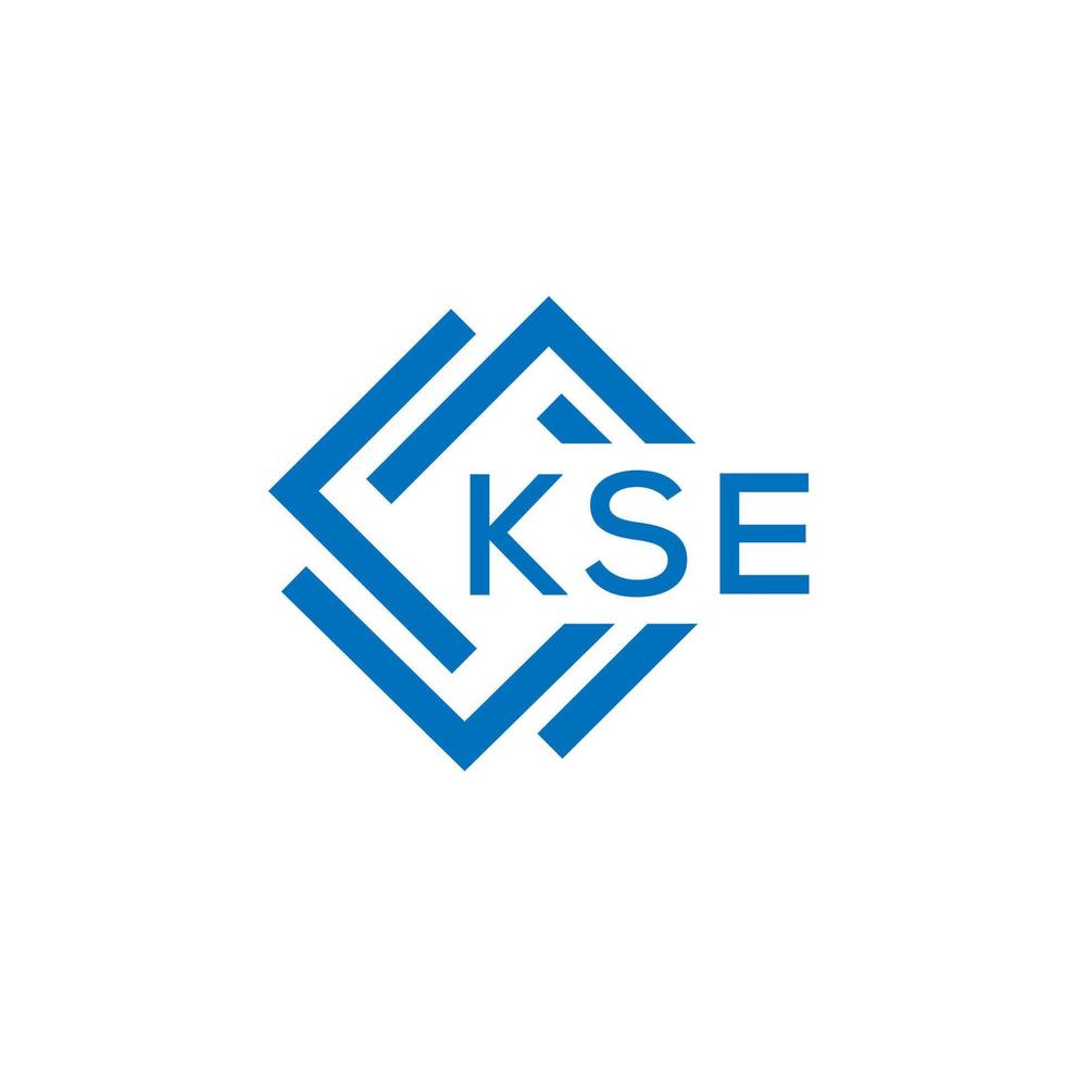 kse letra logo diseño en blanco antecedentes. kse creativo circulo
