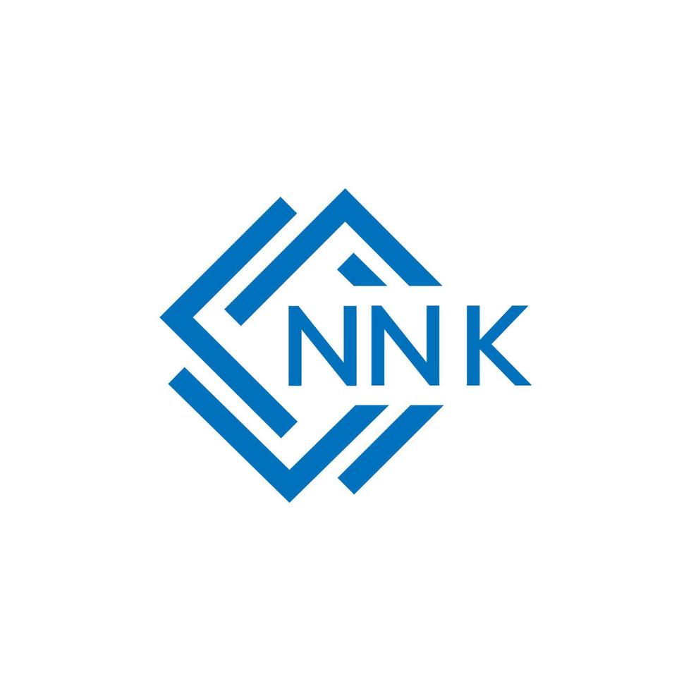 nnk letra logo diseño en blanco antecedentes. nnk creativo circulo letra logo concepto. nnk letra diseño. vector