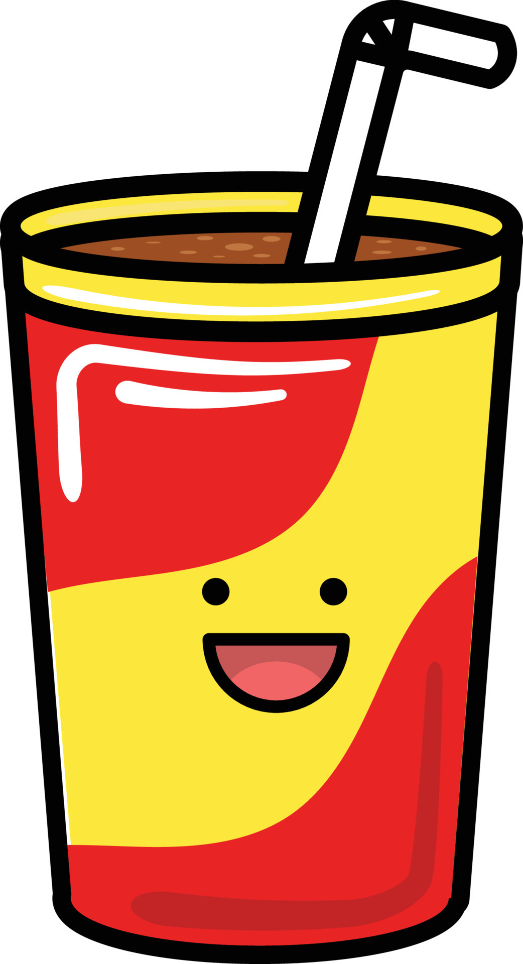 fast food take out soda soft drink cartoon cute 20280612 Vector Art at  Vecteezy