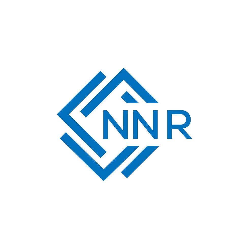 NNR letter logo design on white background. NNR creative circle letter logo concept. NNR letter design. vector