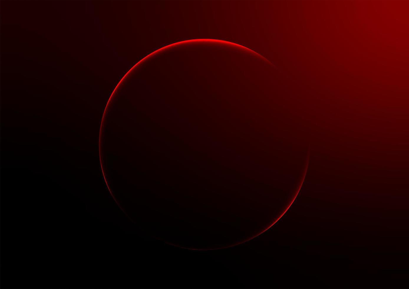 Red world circle space sci-fi technology center background vector