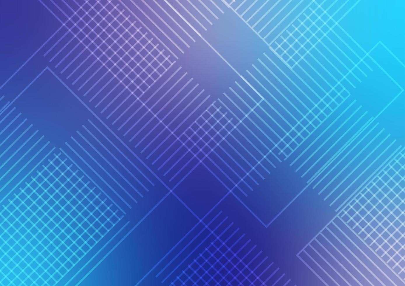 Blue gradient geometric grid line modern background vector