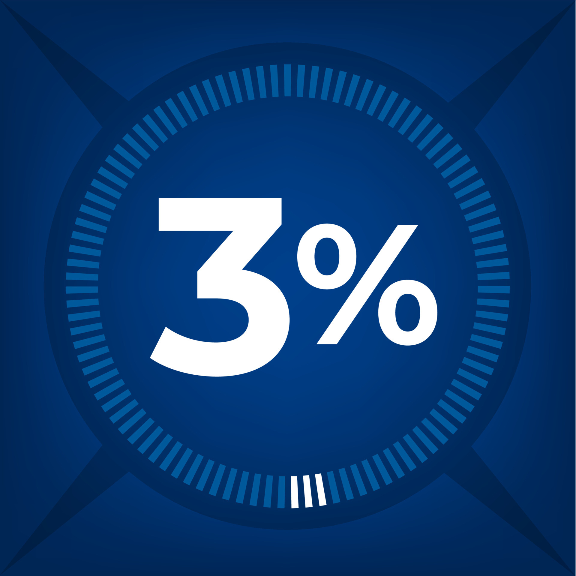 3 Percent Count On Dark Blue Background 20280839 Vector Art At Vecteezy 3-percent-count-on-dark-blue-background-20280839-vector-art-at-vecteezy
