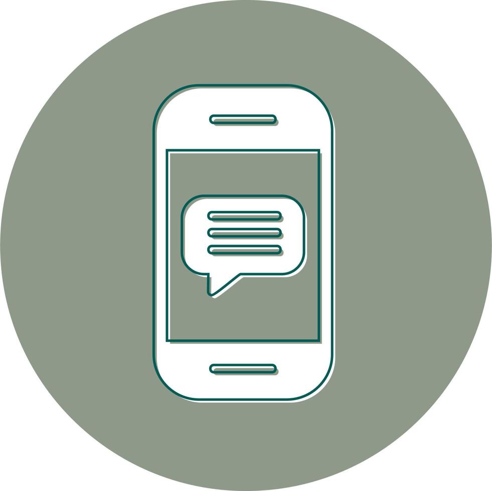 Phone Message Vector Icon