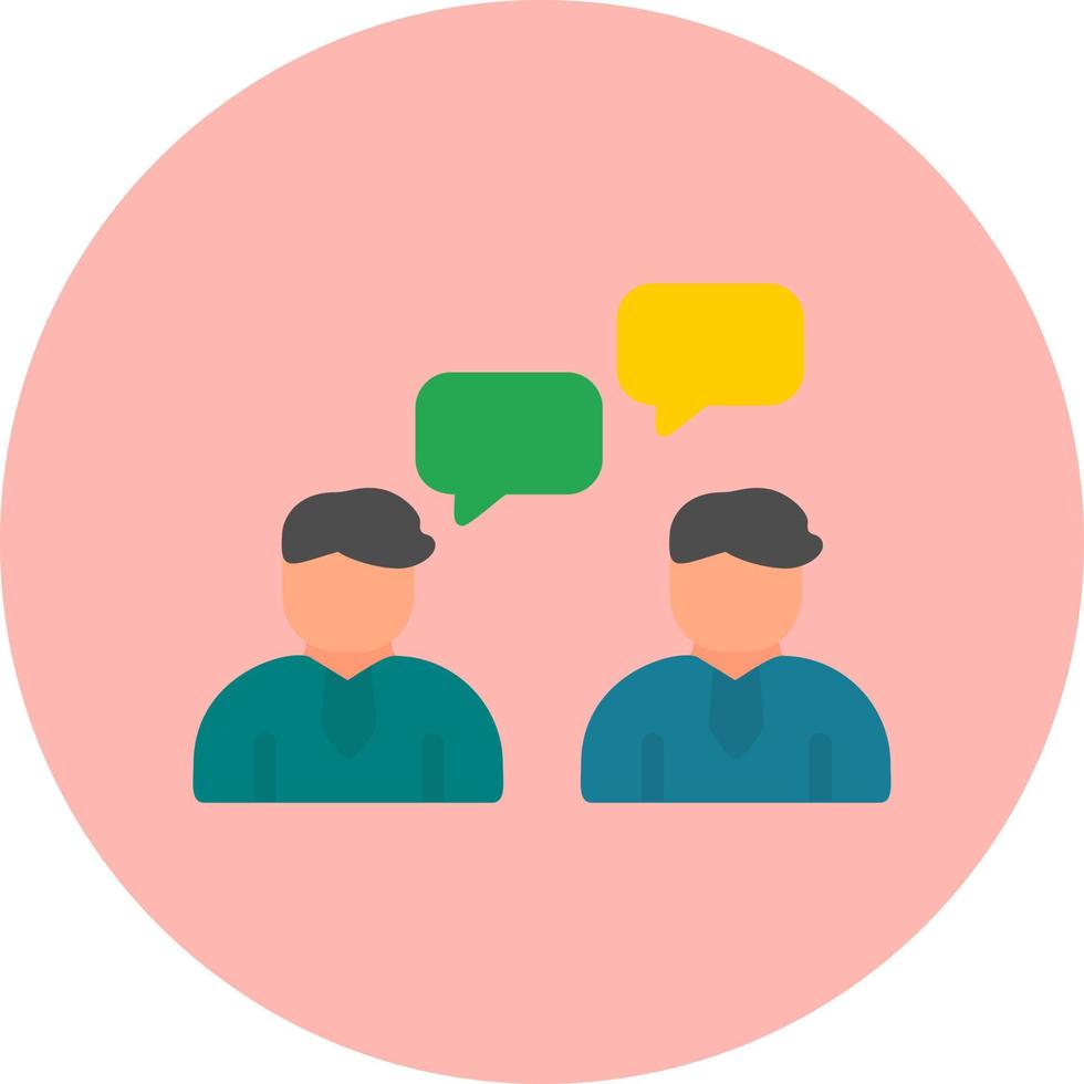 Work Conversation Vector Icon