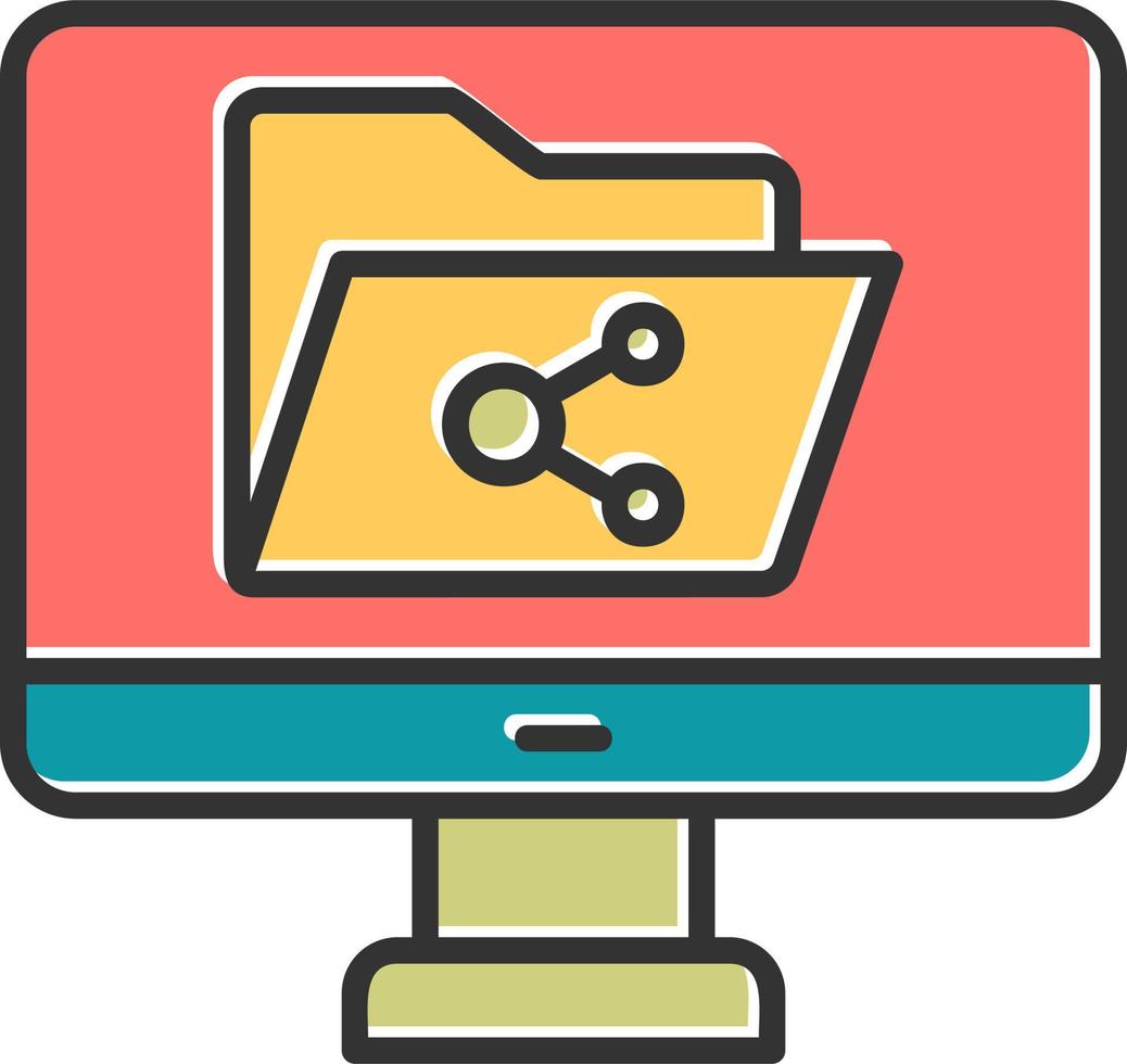 File Sharing Vector Icon