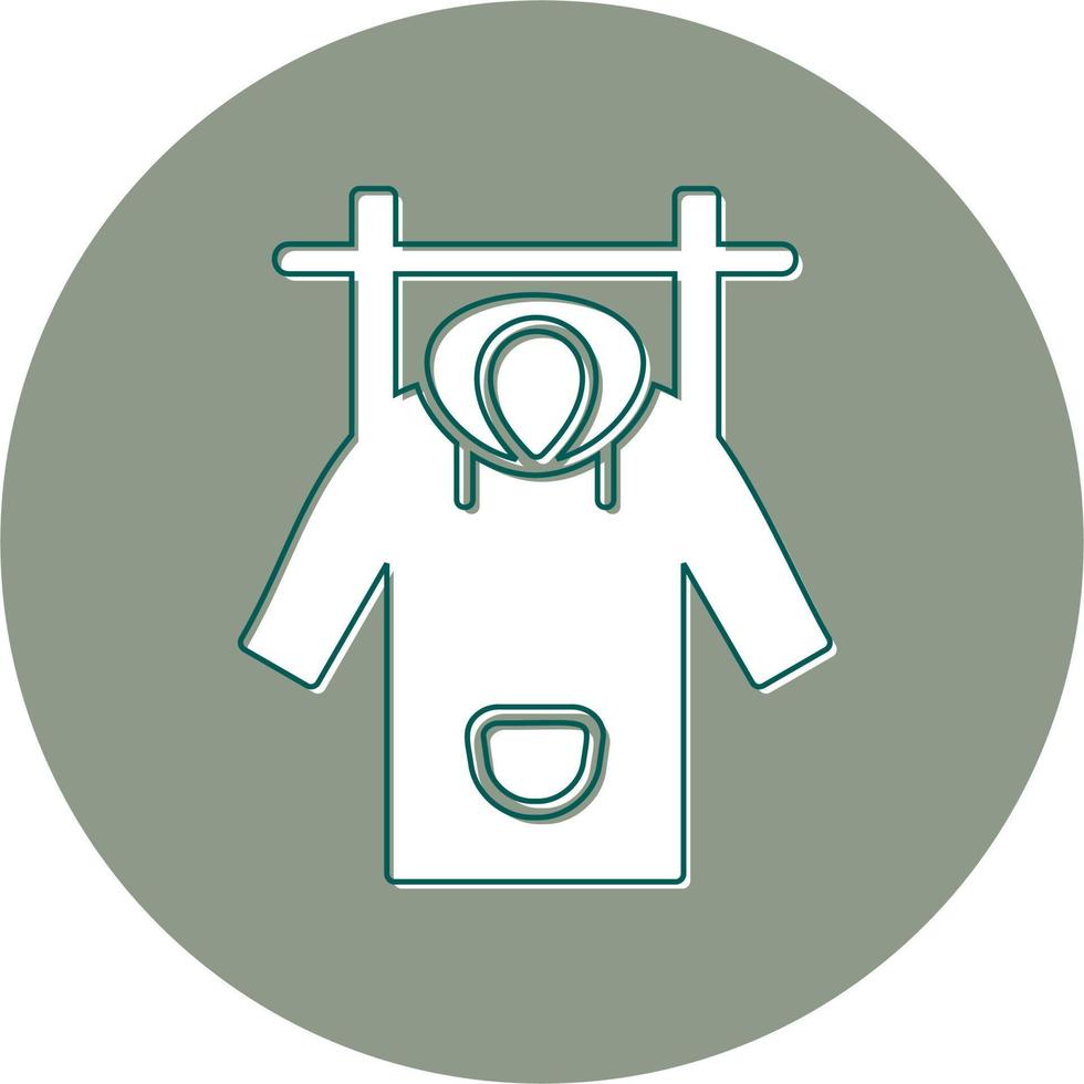 Wet Coat Vector Icon