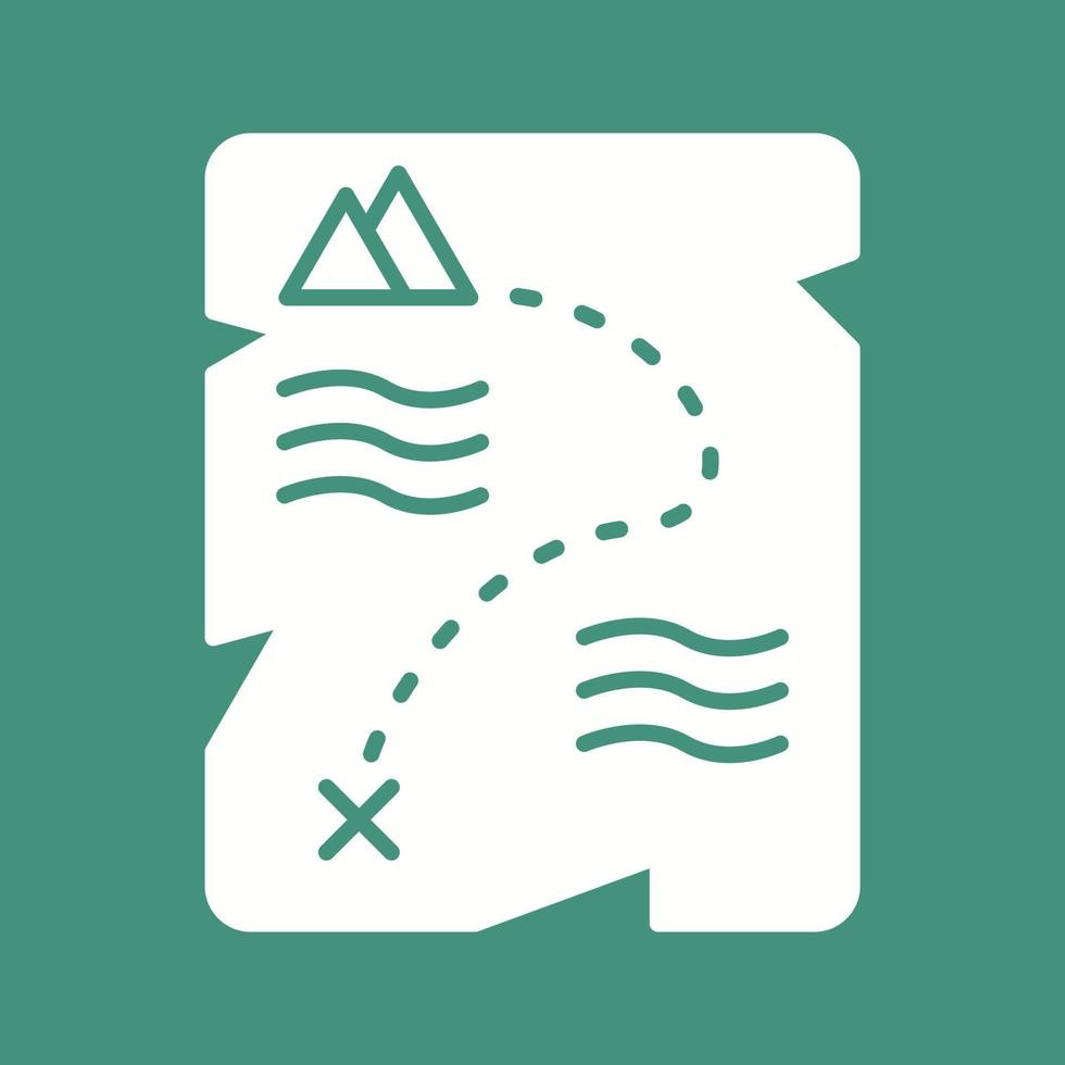 Treasure Map Vector Icon