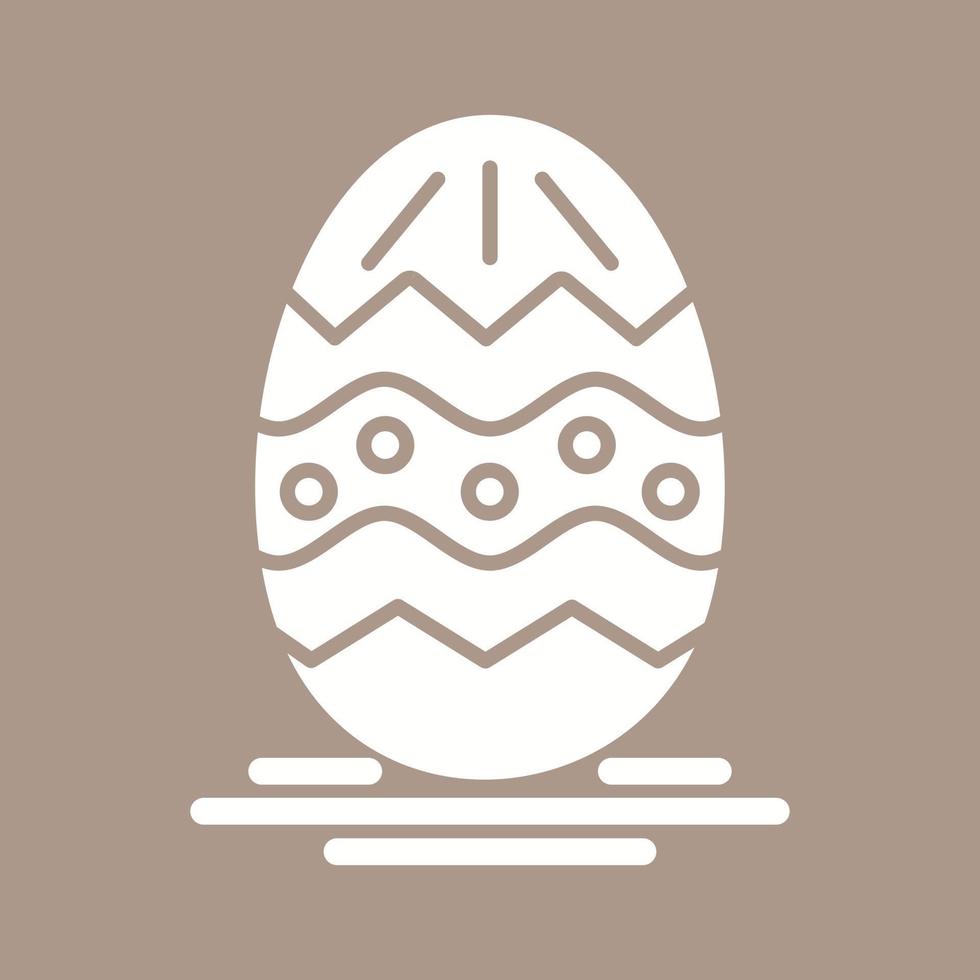 icono de vector de huevo de Pascua