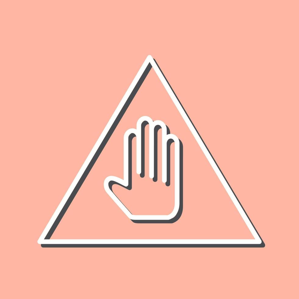 Unique Warning Vector Icon