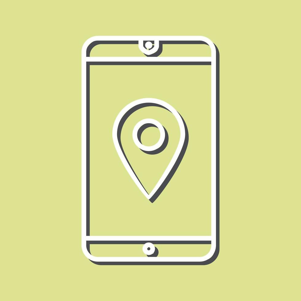 Unique GPS Service Vector Icon