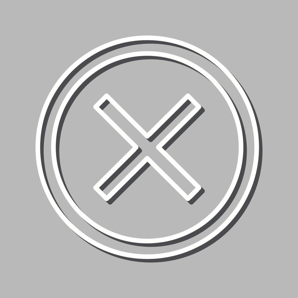 Do Not Cross Vector Icon