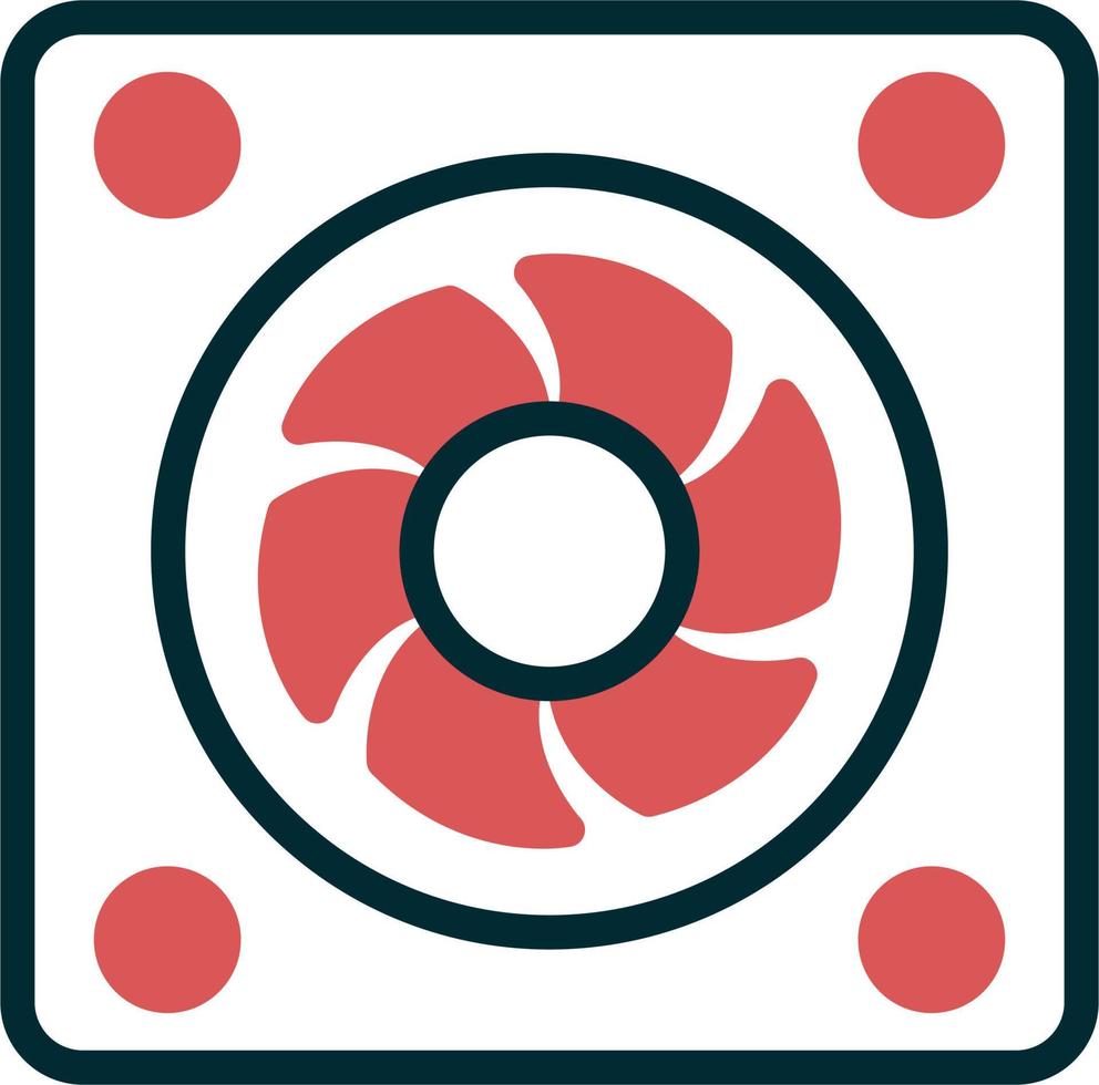 Cooling Fan Vector Icon