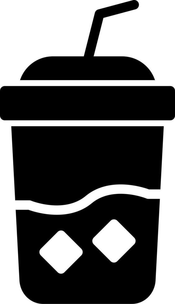 icono de vector de café helado