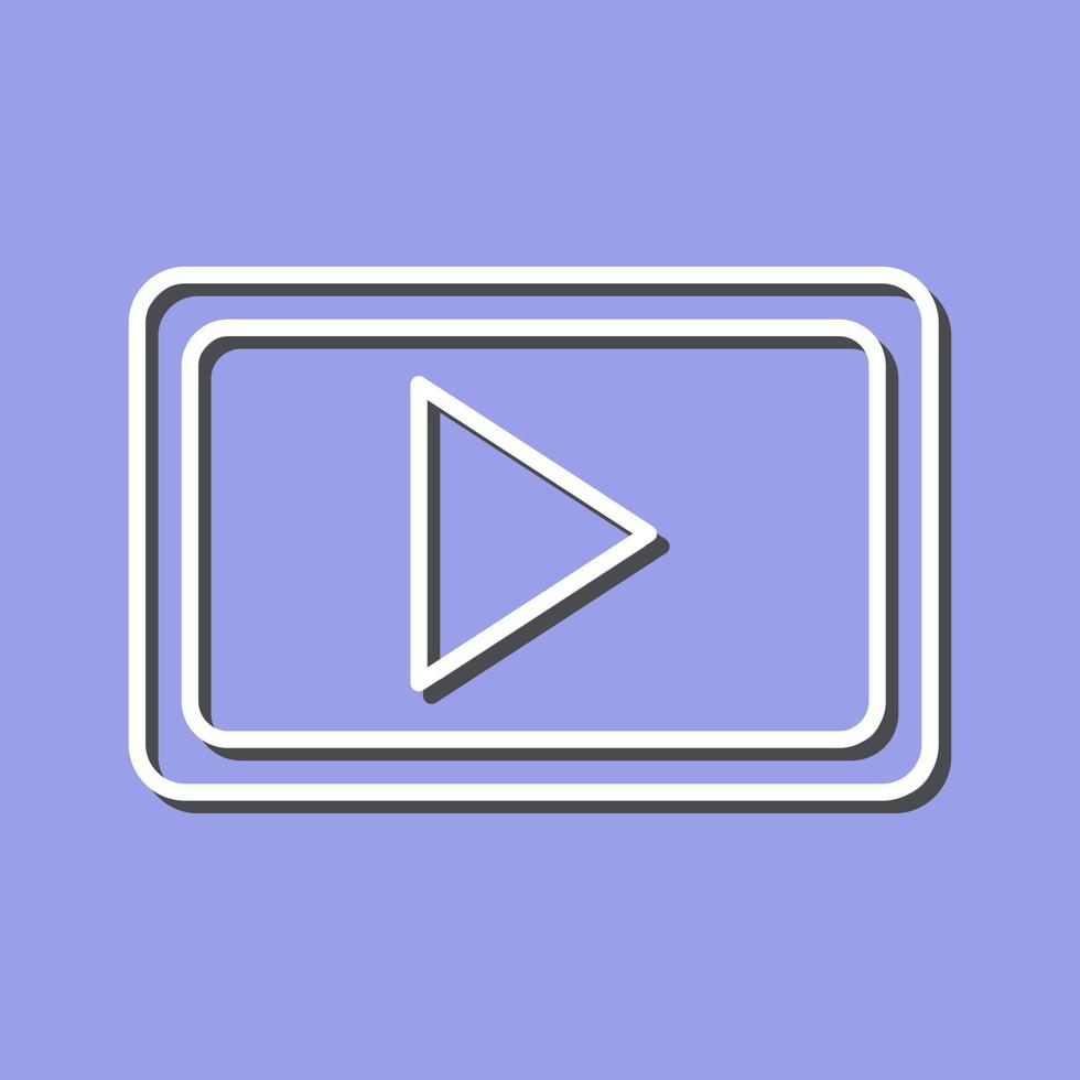 Unique Video Communication Vector Icon