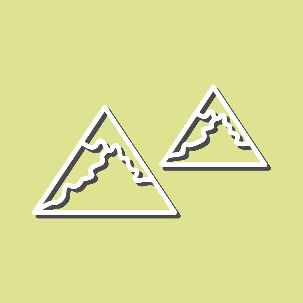 Unique Mountains Vector Icon
