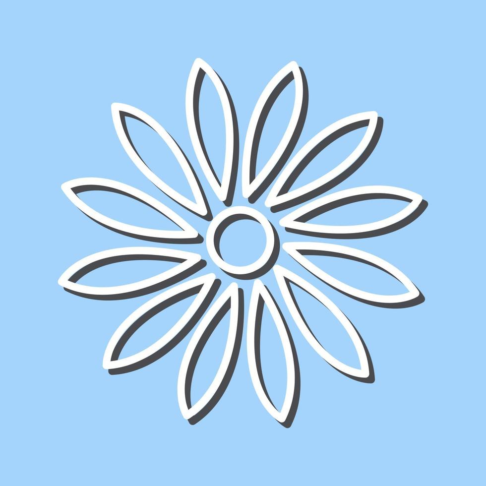 Unique Flower Vector Icon
