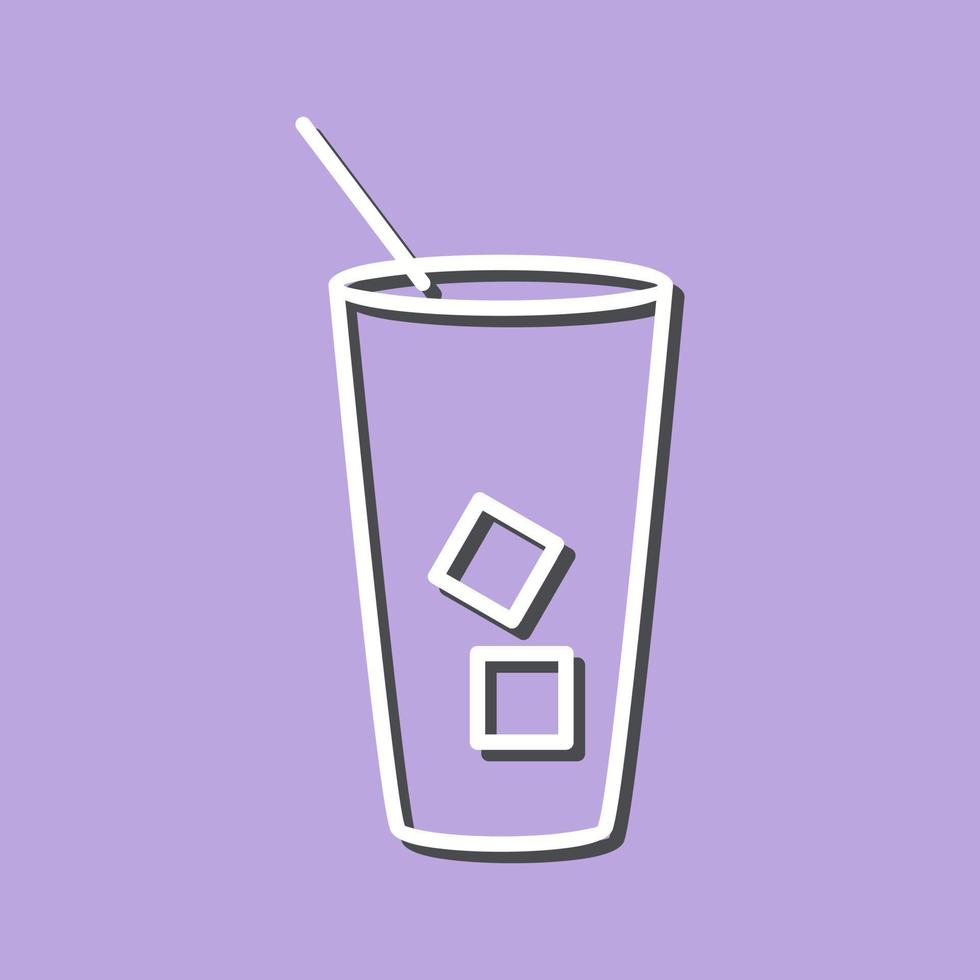 Iced Coffee Vector Icon