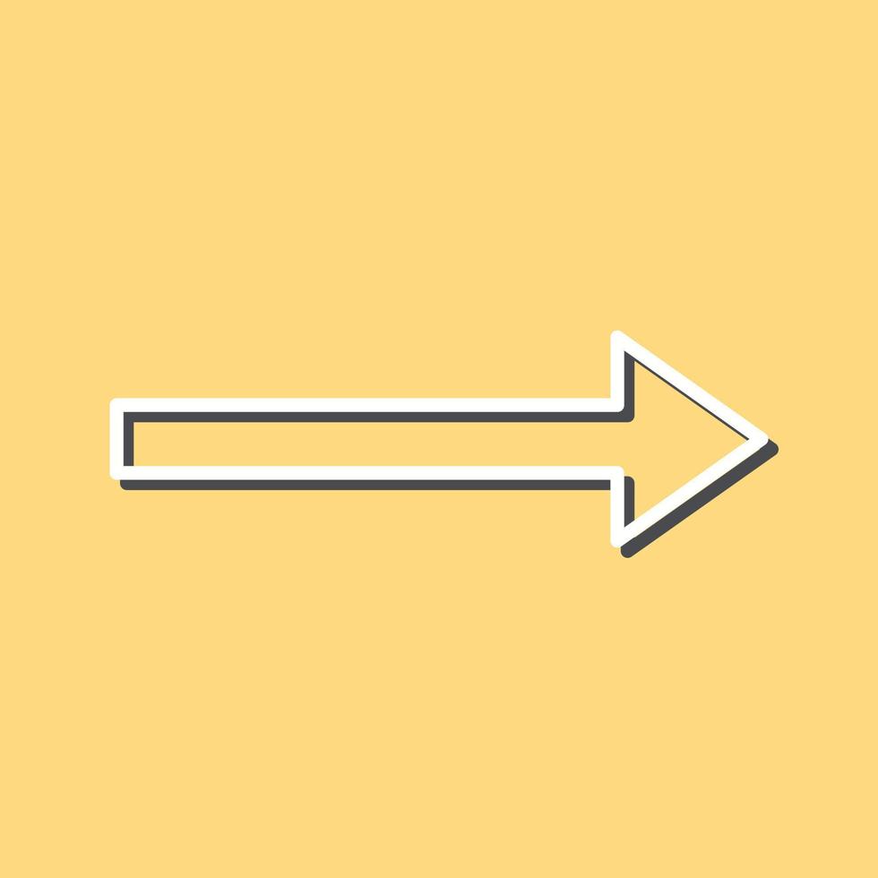 Unique Right Arrow Vector Icon