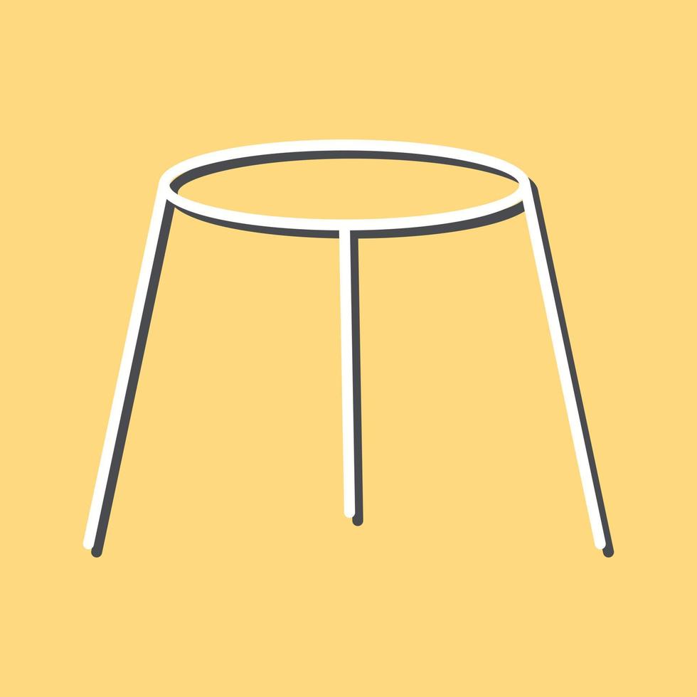 Unique Stool Vector Icon