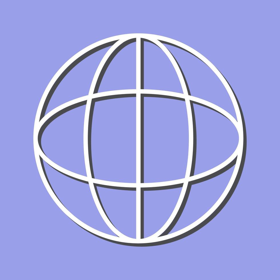 Unique Globe Vector Icon